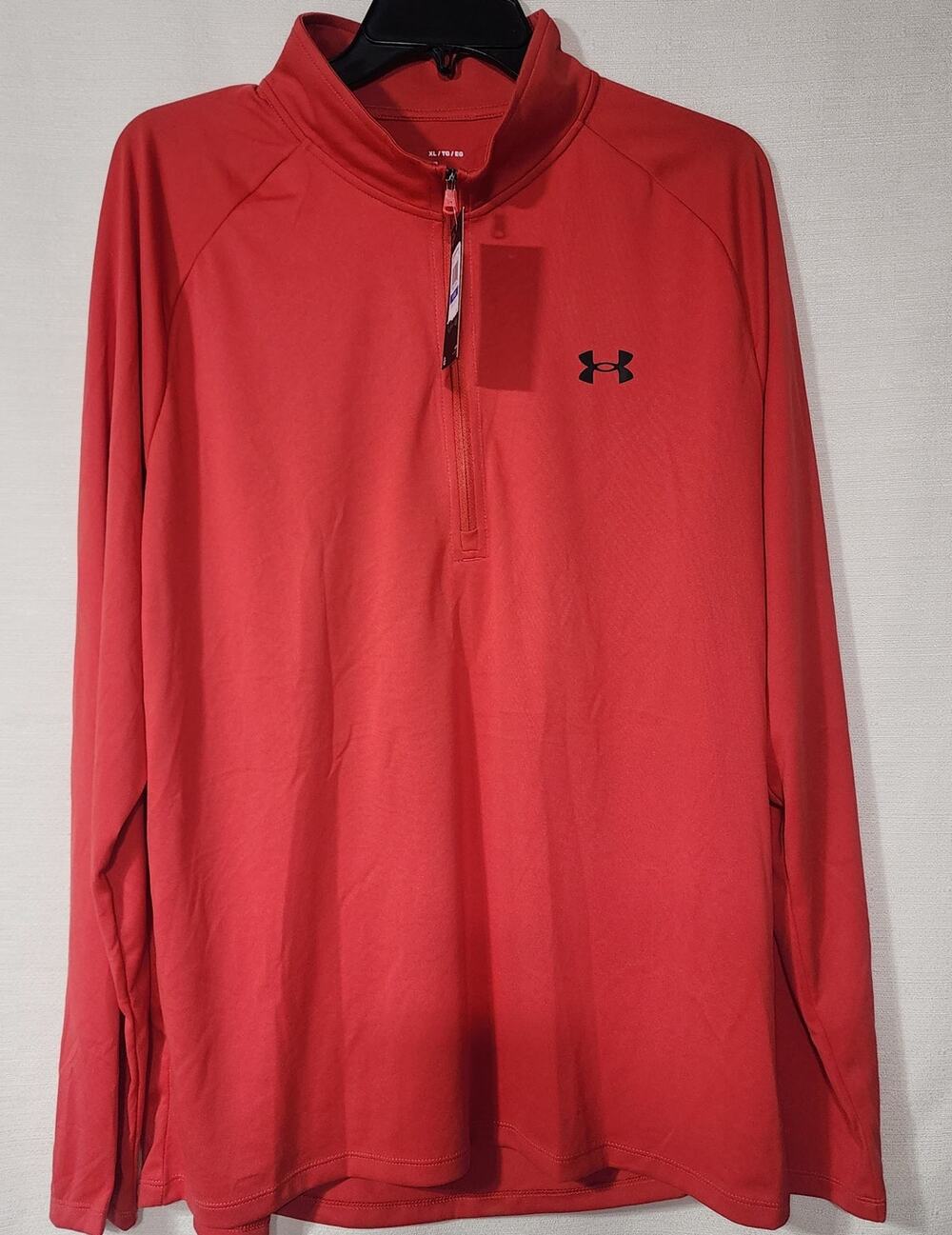 Under Armour Men's orange Fleece 1/2 Zip size XL NWT